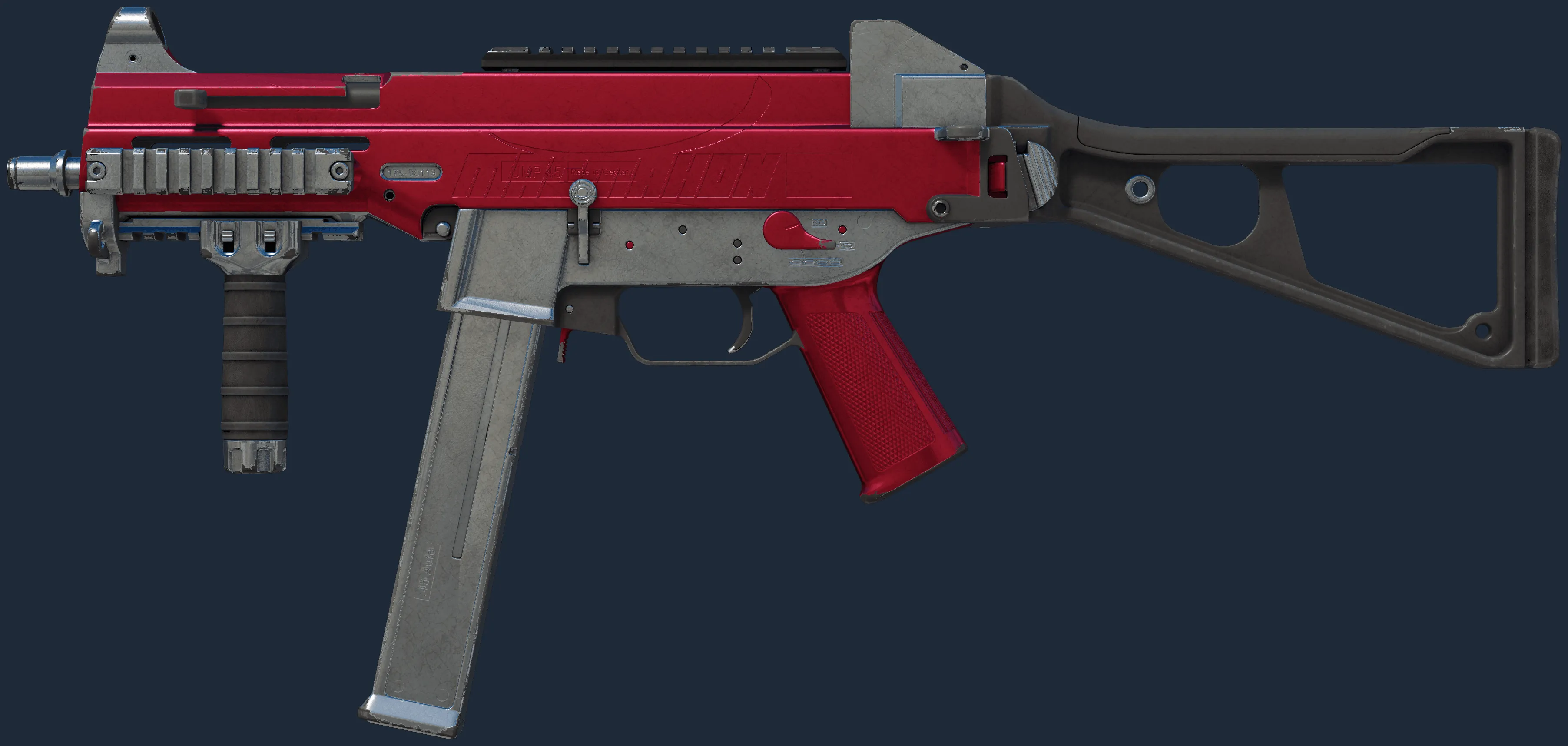 UMP-45 | Crimson Foil (Field-Tested)
