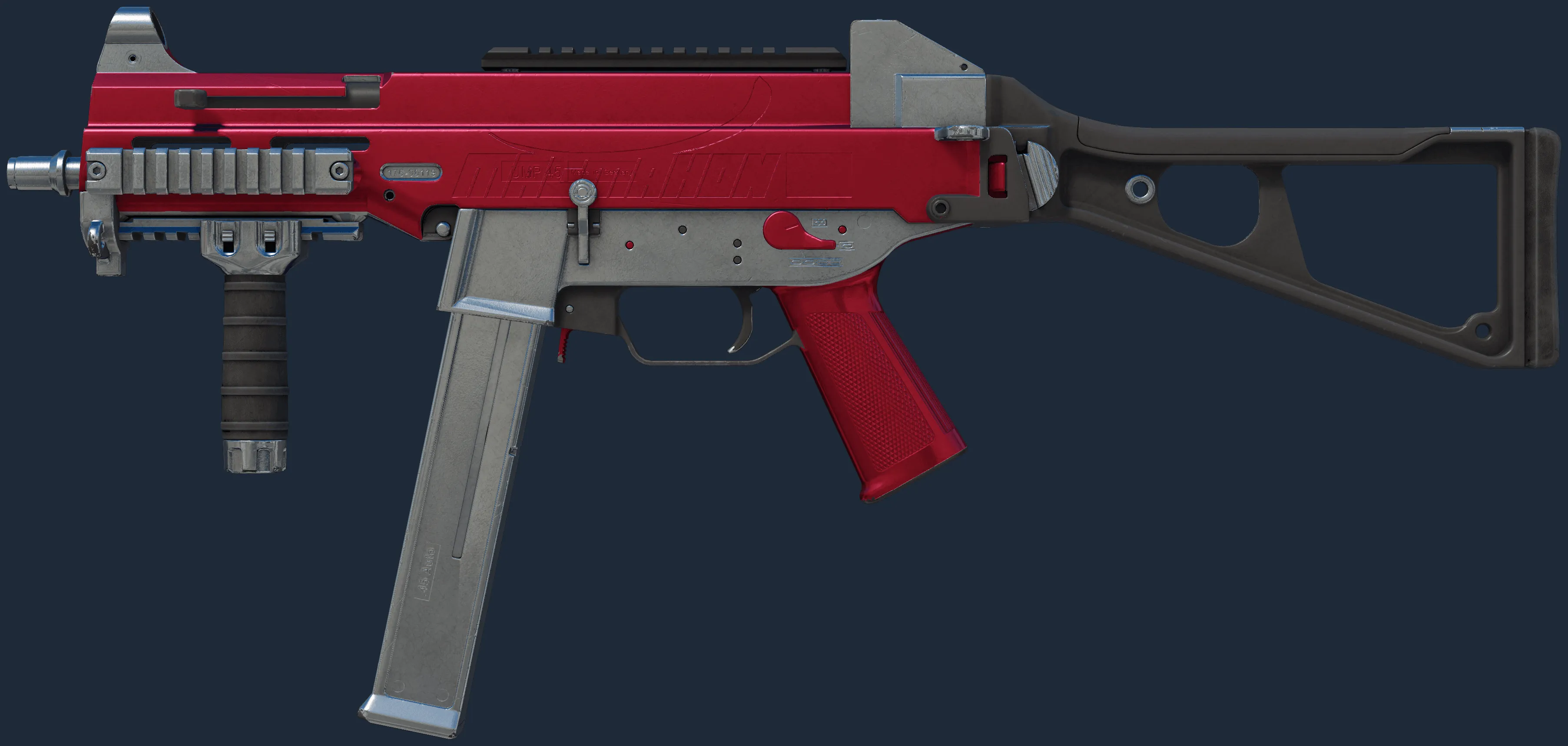 UMP-45 | Crimson Foil (Minimal Wear)