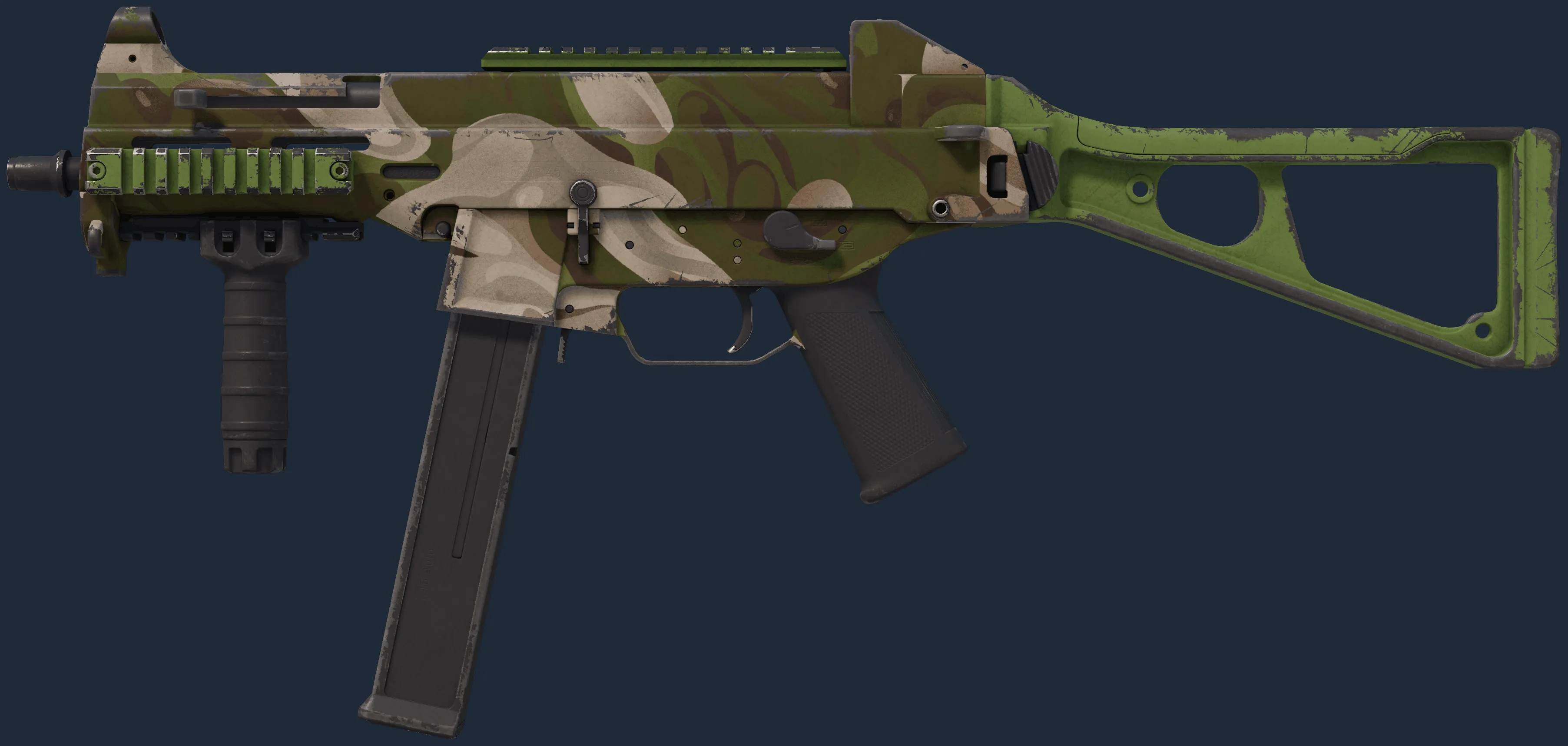 UMP-45 | Green Swirl (Field-Tested)