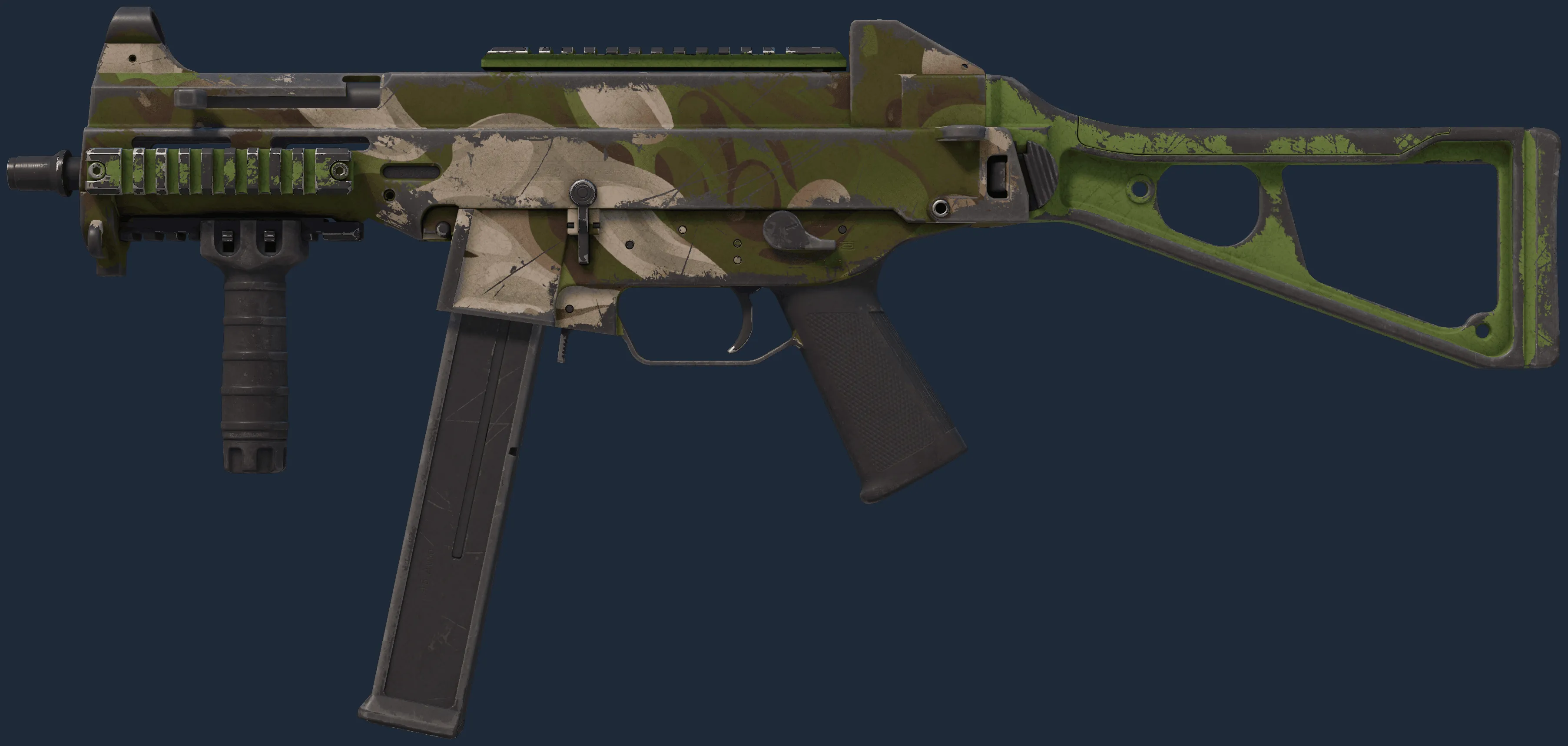 UMP-45 | Green Swirl (Well-Worn)