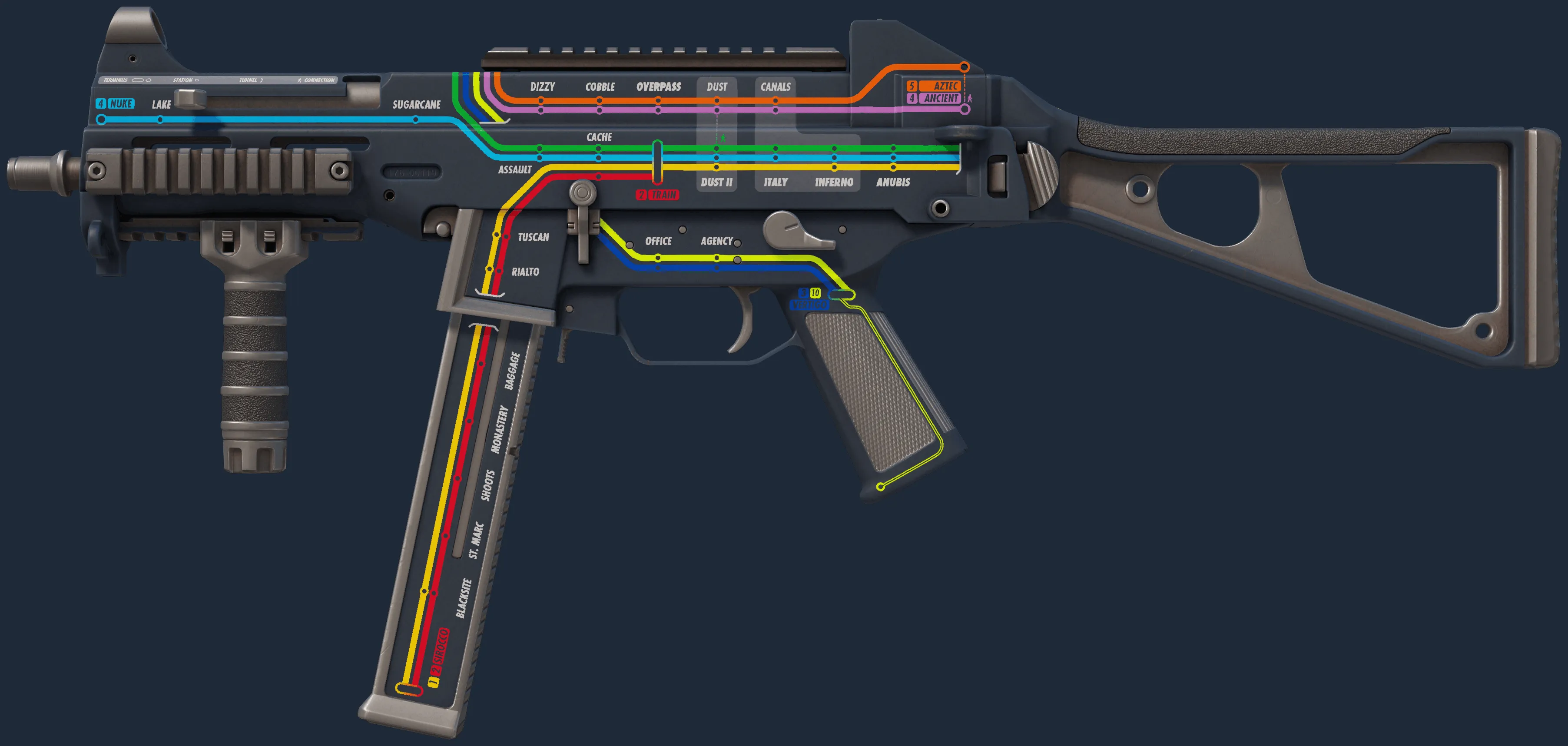 UMP-45 | Late Night Transit (Minimal Wear)