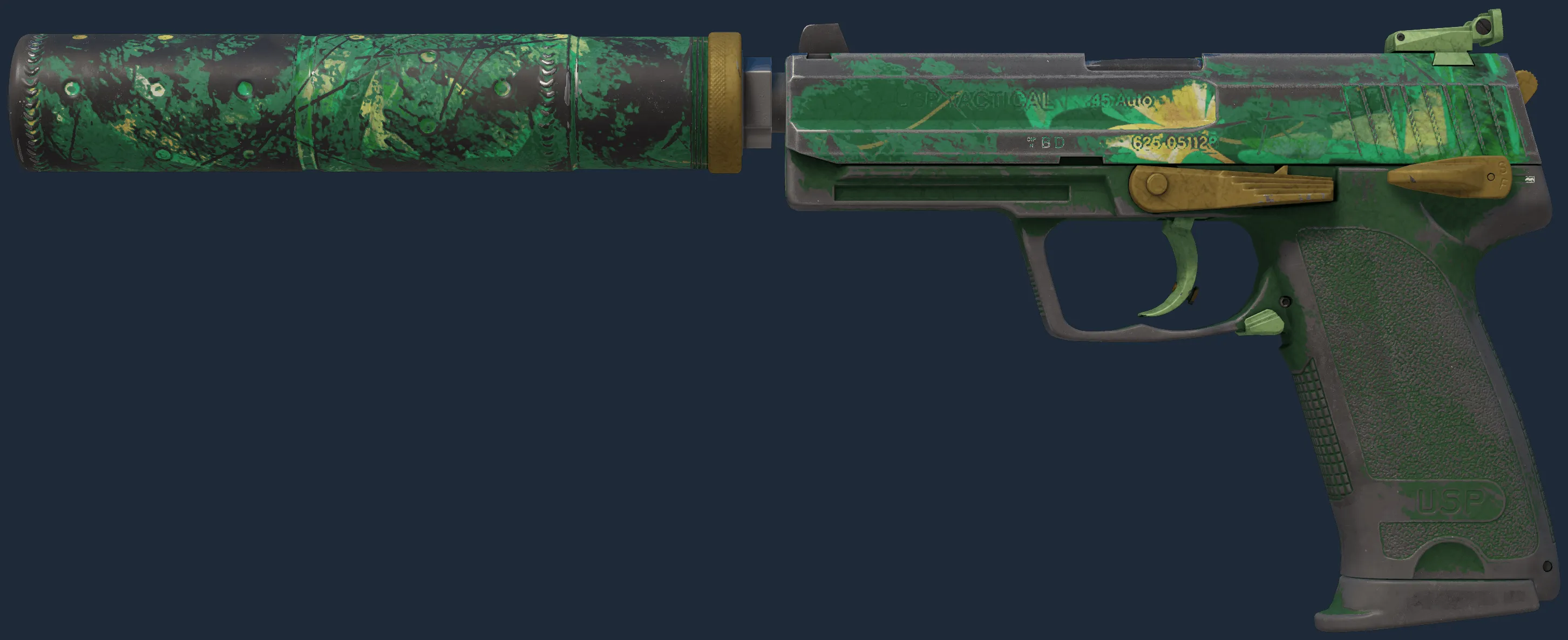 USP-S | Tropical Breeze (Battle-Scarred)
