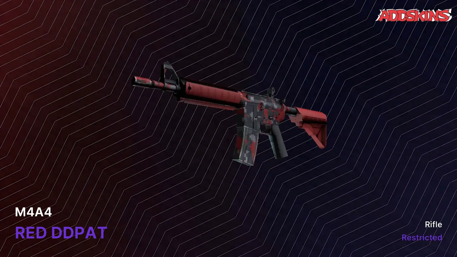 M4A4 | Red DDPAT (Well-Worn) video preview