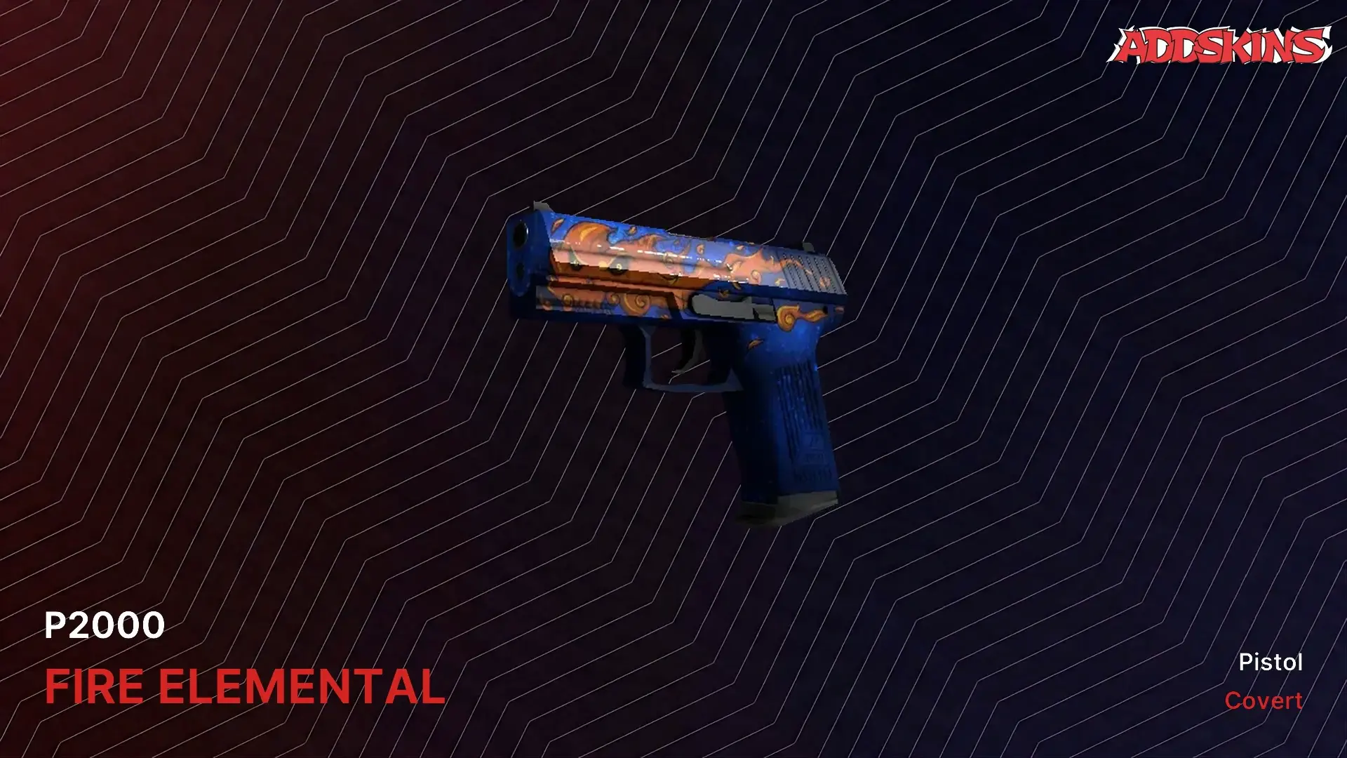 StatTrak P2000 | Fire Elemental (Well-Worn) video preview