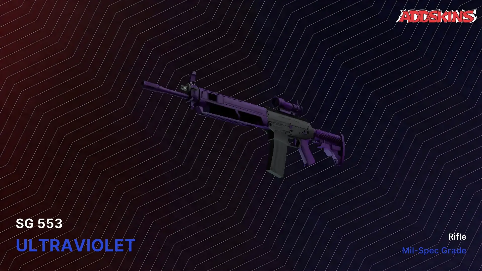 SG 553 | Ultraviolet (Well-Worn) video preview